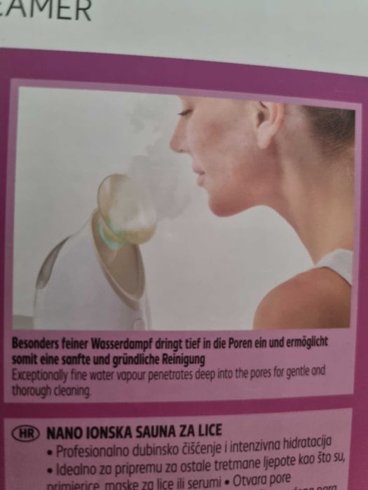 Saună pentru față cu nano ioni