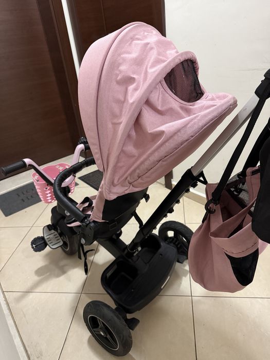 С ПОДАРЪК - Детска триколка KinderKraft Easytwist (розова) като нова