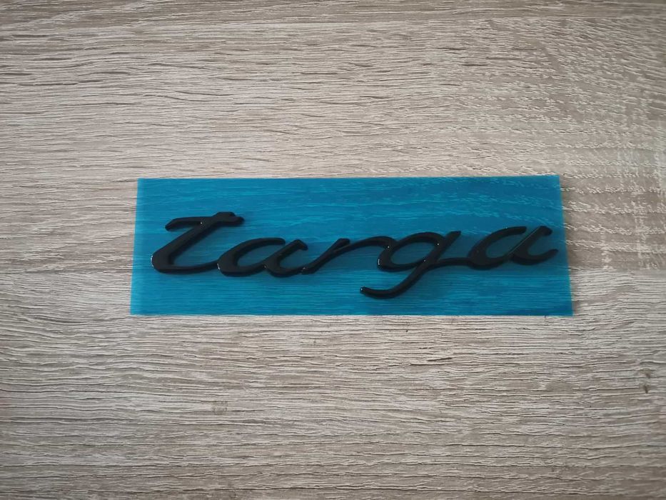 Porsche Targa черен гланц надпис емблема