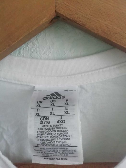 Germany Adidas шампионска оригинална памучна тениска Германия XL