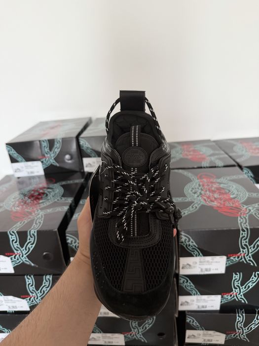 Versace Chain Reaction White Black Negru Alb