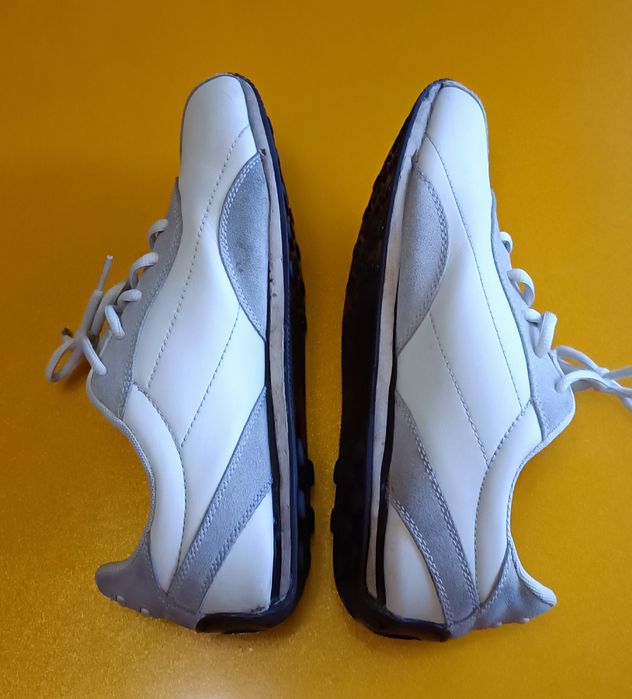 Кроссовки кожаные