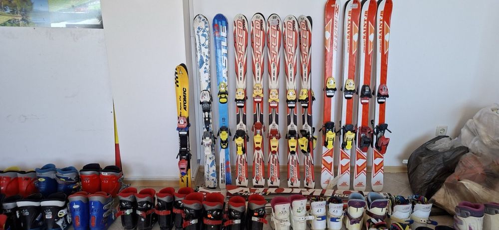 Детски ски и ски обувки – сервизирани, готови за каране