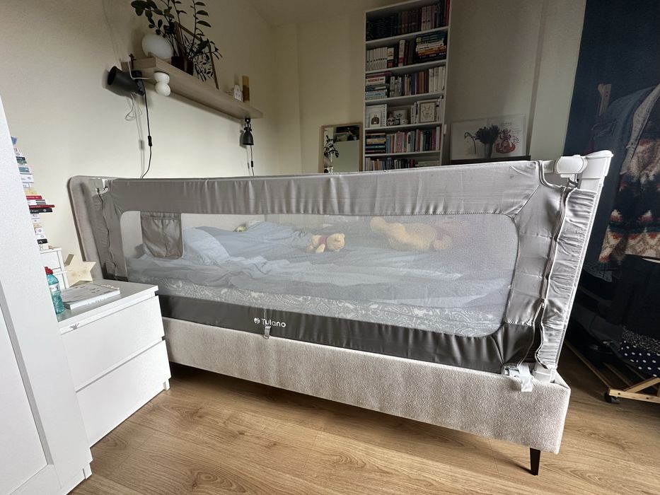 Bariera de protectie pentru pat margine de siguranta 2 x 200 +1 x 160  cu inaltime ajustabila