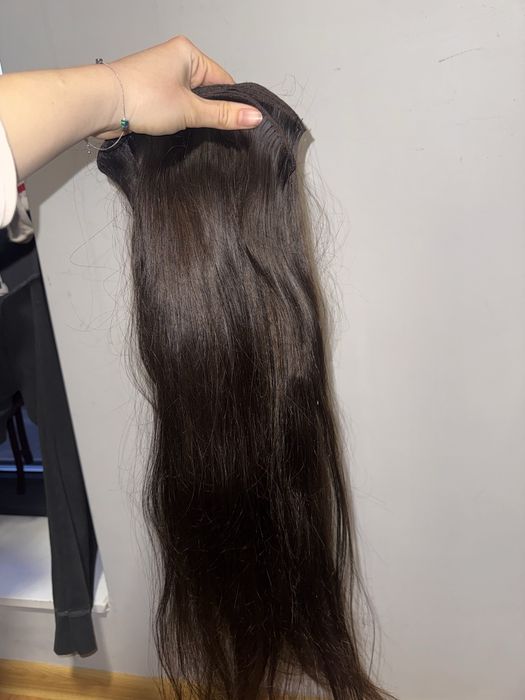 Чисто нова Българска естествена коса 65 см