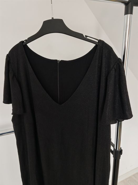 Rochie neagra cu sclipici