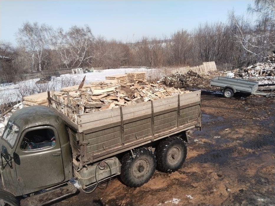 Дрова, обрезки, колотые дрова