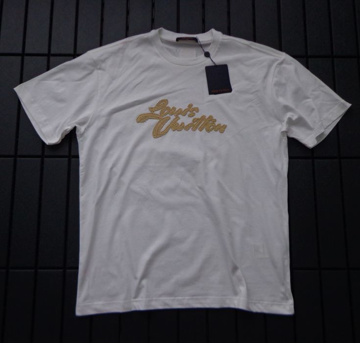 Мъжка тениска Louis Vuitton Embroidered Signature T shirt