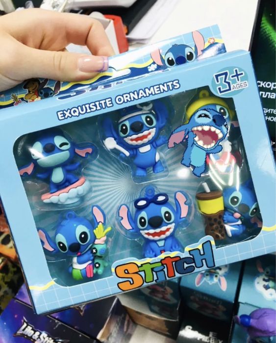 6 броя фигурки Лило и Стич Lilo Stitch фигурки за игра