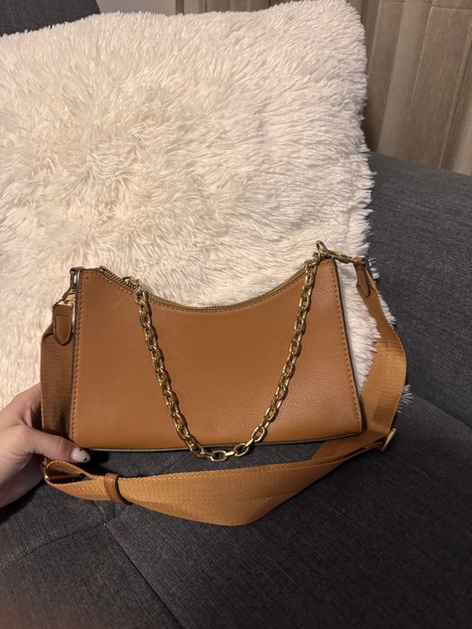 Бежова чанта Zara, Кафява чанта Mango