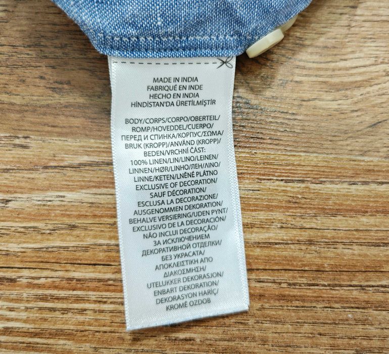 Ralph Lauren Slim fit 100% Ленена Оригинална мъжка риза размер XL