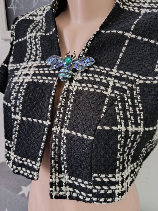 Vesta groasa bolero office eleganta lana mărimea 38 M Silver Creek