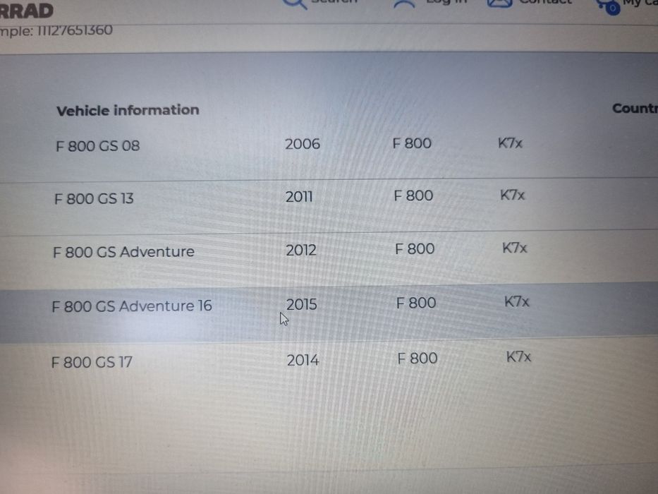 Janta spițe fata F800GS/ Aventure 2.15x21