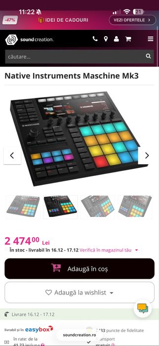Controler Native Instruments Maschine Mk3 , nou sigilat !