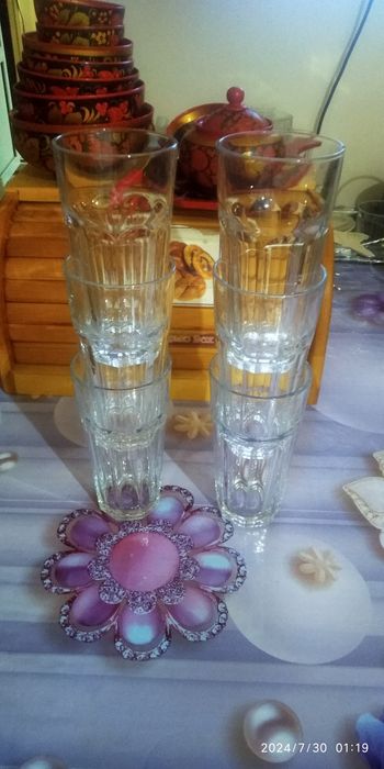 Набор из 6 стаканов 365 грамм.