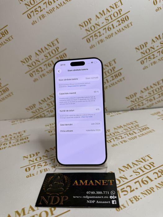 NDP Amanet Braila Iphone 16 Pro(59315)