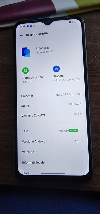 Oppo A17 in stare impecabila