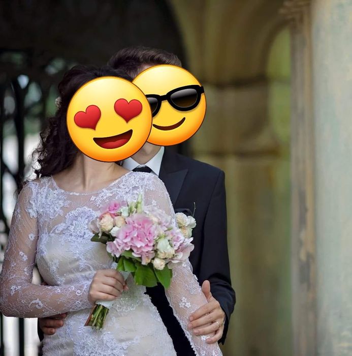 Rochie de mireasă tip sirenă din dantelă franțuzească