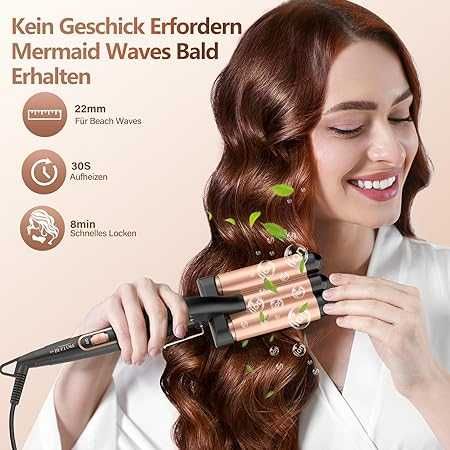 BESTOPE MIX Маша за коса, 3 цилиндъра, 22 мм, Керамична  150°C/210°C