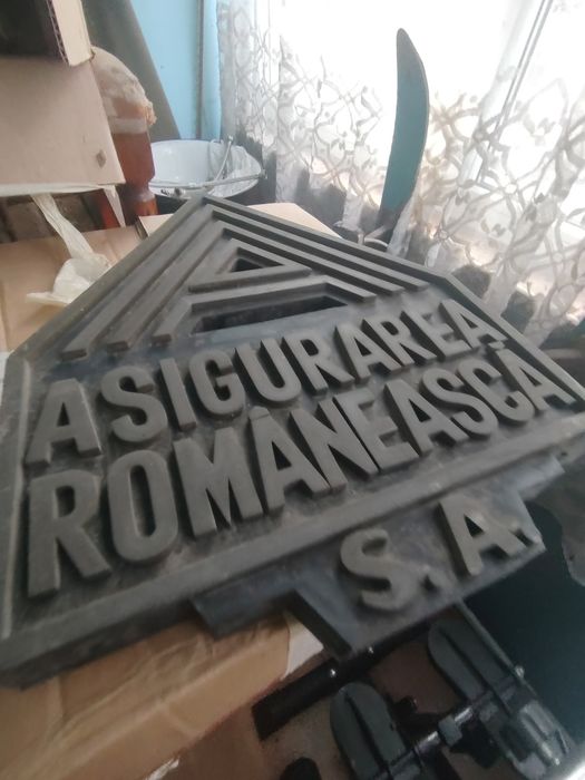 Reclama veche tabla Asigurarea Romaneasca