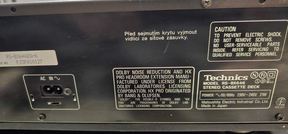 Deck Technics RS-BX646 Direct Drive, 3 capete, poze reale, test video