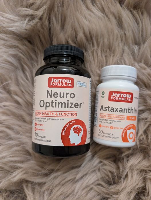 Neuro Optimizer Jarrow Formulas, Astaxanthin antioxidant Jarrow Formulas noi, sigilate