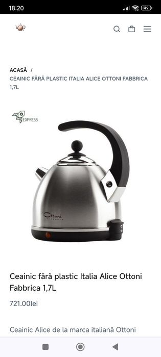 Ceainic ottoni fierbător apa