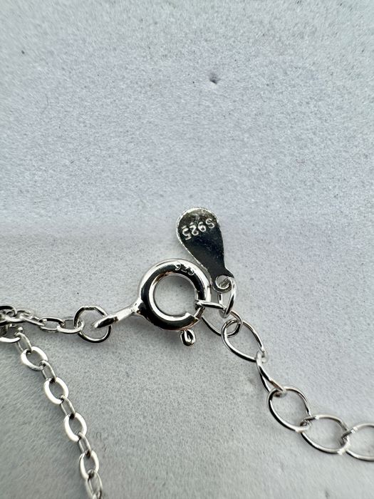 Сребърно колие с мойсанит (Диамант) 1 карат