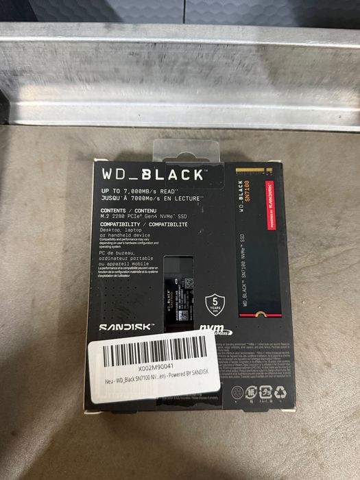 WD_BLACK SN7100 4TB PCIe Gen4 NVMe M.2 2280.