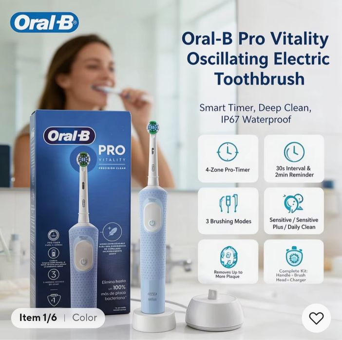 Periuță de dinți electrică oral b pro vitalyti nouă