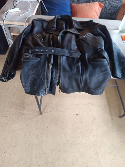 Мъжка кожена шуба от телешки бокс