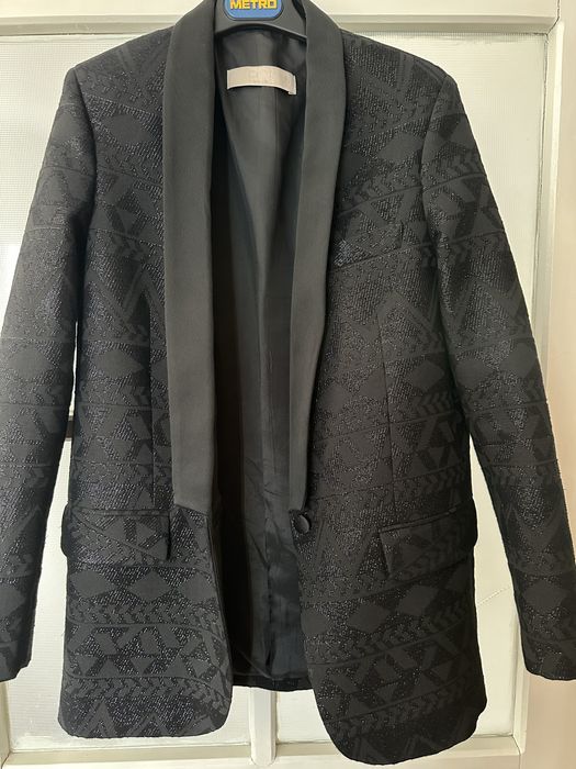 Sacou tuxedo negru pnk casual marimea 34/ S ( potrivit 36-38)