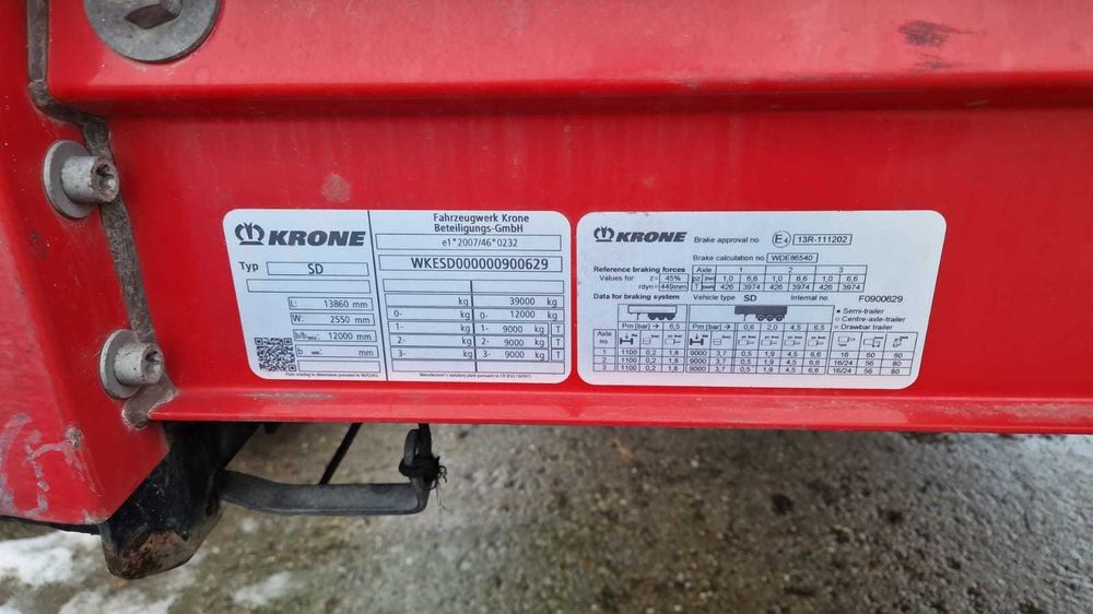 Semiremorca prelata Krone Mega Liner