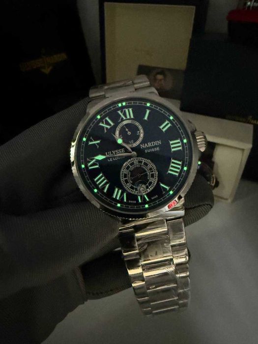 ulysse nardin lelocle сребристо/синьо