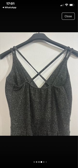 Rochie neagră cu sclipici