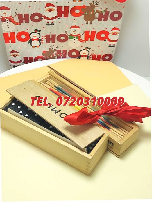 Pachet De Sarbatori  Joc Marocoo mikadoSi Domino  Transport Gra