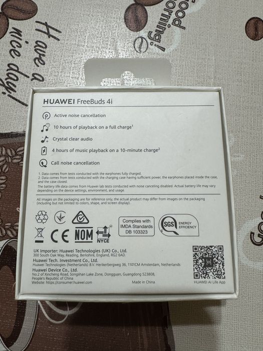Безжични слушалки huawei SE2 FreeBuds 4i