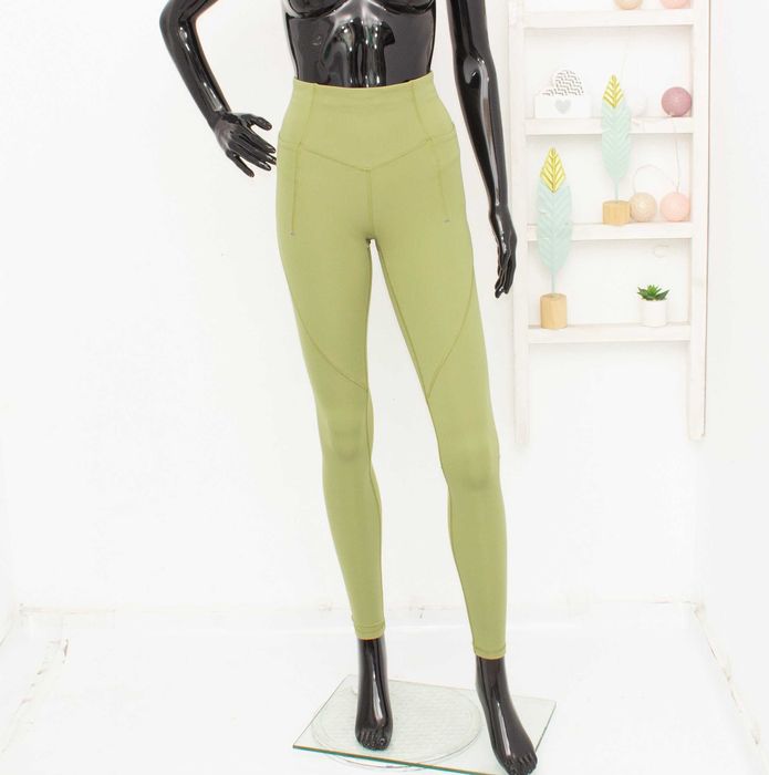 Lululemon Wunder Train оригинален дамски клин висока талия зелен XS