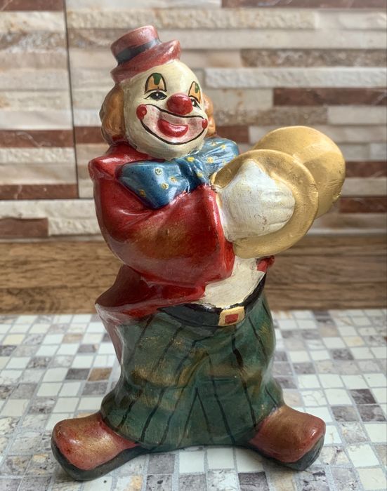 Винтидж керамична касичка клоун