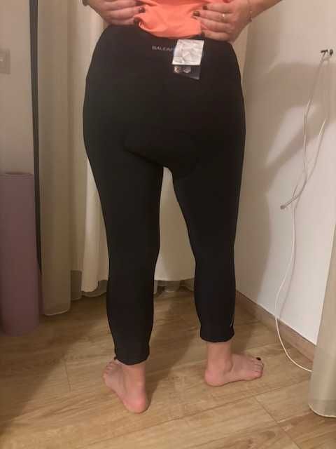 Нови дамски велосипедни къси панталони с подплата, висока талия Baleaf