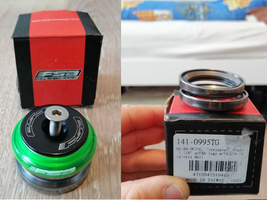 Cuvete furca 1 1/8" integrate FSA Impact Campy/Gyro cu floare si capac
