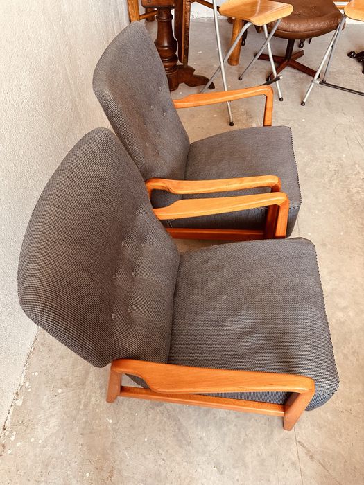 Винтидж датски кресла Danish Modern, тик, Svend Åge Eriksen стил, 1968–1974