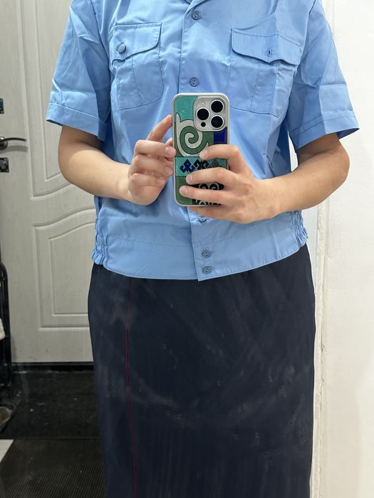 Продам рубашки военные, синие рубашки 44-46 размер