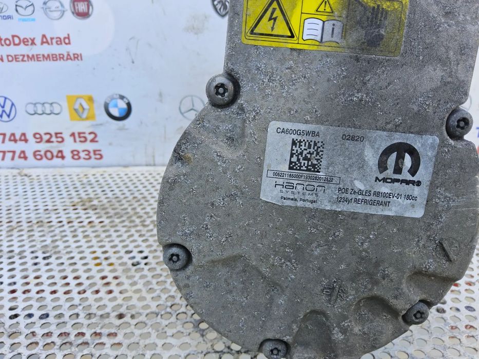 Compresor clima Jeep Renegade 1.3 Compass Fiat 500x Alfa Romeo Tonale 1.3 hybrid cod 52211650