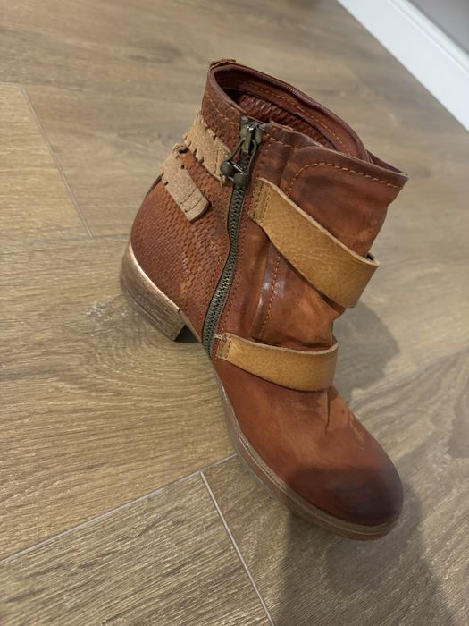 Ghete piele naturala AS98 maro