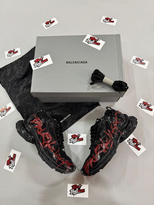 Adidasi Balenciaga Runner Graffiti Negri Noi Calitate Superioara