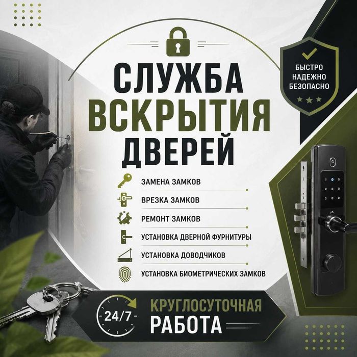 Открыть входную дверь|Гараж - вскрытие квартир/авто, замена замков