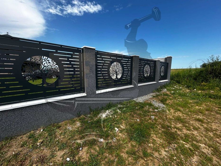 Porti si panouri de gard decupate la plasma - 500 RON