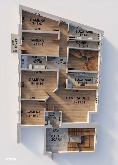 Apartament 5 camere Mosilor - Corbeni