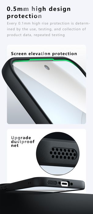 Realme gt 8pro силиконов кейс с матов гръб  Ново